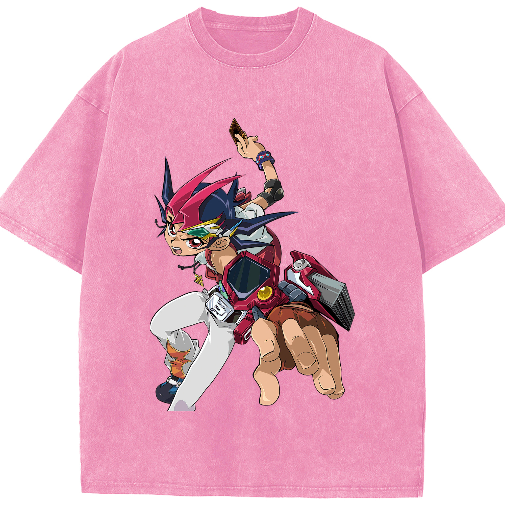 （画像用） 遊☆戯☆王 Yu-Gi-Oh! 綿100% ヴィンテージ風 半袖Tシャツ（フロントプリント）